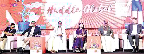 Delegates at the inaugural session of the Huddle Global 2025 on Friday