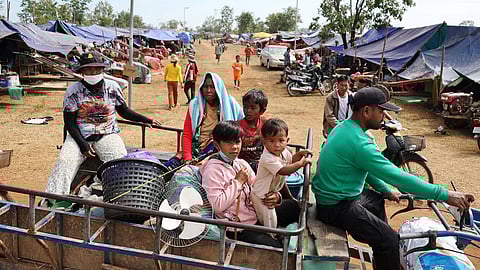 The Thai army said "more than 250 unmanned aerial vehicles (UAVs) were detected flying from the Cambodian side.