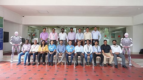 Air Officer Commanding-in-Chief Manish Khanna with Technopark team