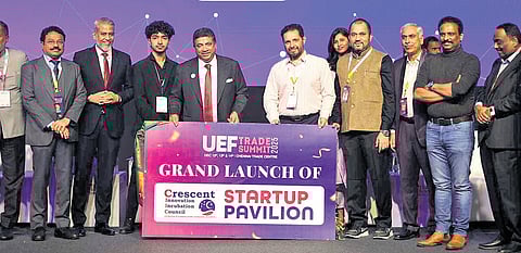 Information Technology Minister Palanivel Thiaga Rajan at a gathering during the second day of UEF Trade Summit 2025 in Chennai on Saturday.