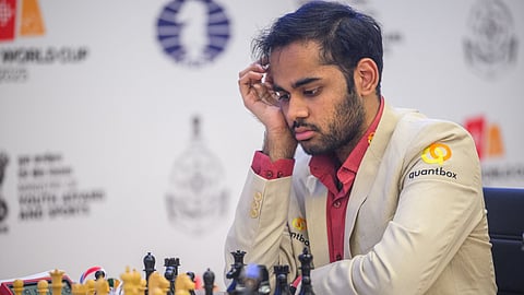 Indian Grandmaster Arjun Erigaisi.