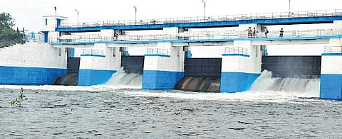 Chembarambakkam dam has 3,645 mcft of water