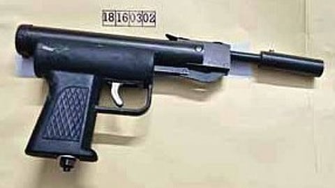 The seized revolver.