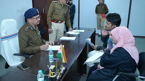 Complaints received during the “jansunvai” are documented and forwarded by the DGP’s office to the concerned district and departmental officers.