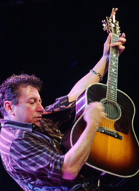 Joe Ely performs during the "Tsunami Relief - Austin to the South Asia" concert at the Austin Music Hall in Austin, Texas, Sunday, Jan 9, 2005.