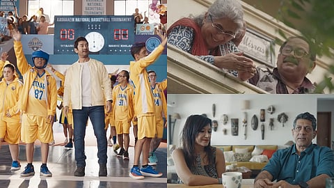 L - Aamir Khan and the cast of Sitaare Zameen Par; R - Some of the parents of the actors