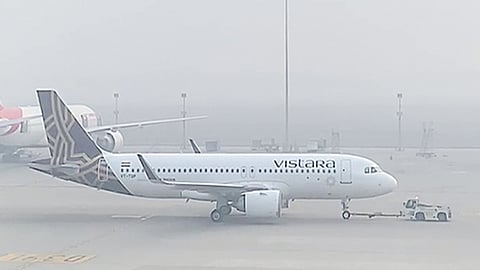 Dense fog resulted in cancellation of 118 flights, diversion of 16 services, and delays for more than 130 flights.