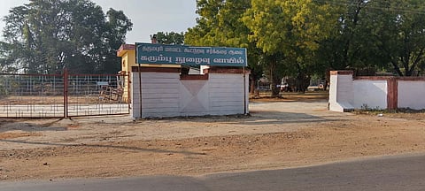 The sugarcane drop off point in the Dharmapuri Cooperative Sugarmill in Palacode.