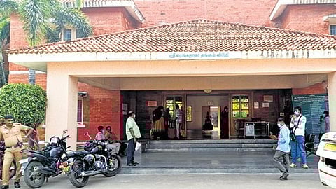 The pilgrim accommodation run by the Sri Ranganathaswamy temple where a family allegedly died by suicide.