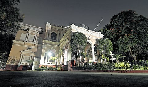The Paigah Palace at Chiran Fort lane in Begumpet, Hyderabad.