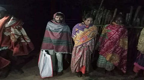 Out of desperation, the father bought a plastic bag for 20 rupees from a nearby shop and placed his four-month-old son's body inside it.