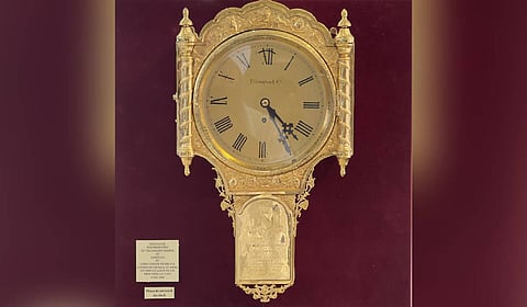 The 123-year-old manual clock was gifted to the Golden Temple by Lord Curzon.