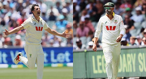 Australia face going into the fourth Test without pace spearhead Pat Cummins (L) and veteran spinner Nathan Lyon (R).