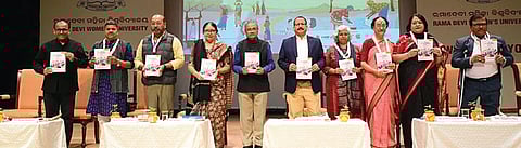 Delegates at the Odisha Environment Congress 2025 at Rama Devi Women's University in Bhubaneswar on Saturday
