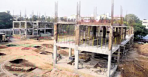 A three-storey depot which includes 13 bus bays with a capacity to handle 70 buses was planned as part of the redevelopment work at Thiruvanmiyur