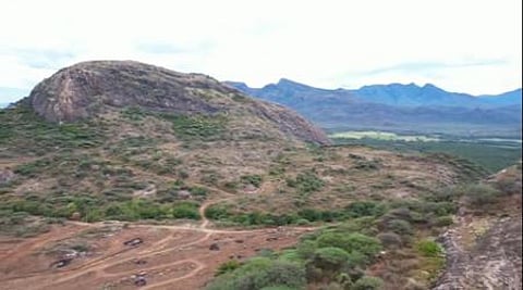 Jambukkal Hill is near Amaravathi Dam in Andiyagoundanur village of Udumalpet in Tiruppur district