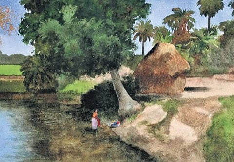 Drawing from both personal memory and artistic traditions, Subin's works try to articulate a connection between rural life and nature, always away from the chaos of busy city life.