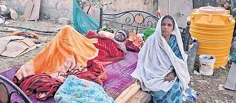 Hussain Bi now has nowhere to take her bedridden son Arifullah.