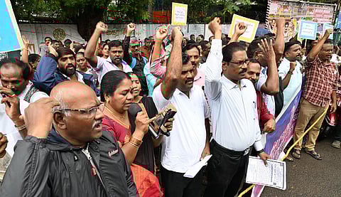 The government employees and teachers have been pressing the government to fulfill their demands, particularly the restoration of the Old Pension Scheme