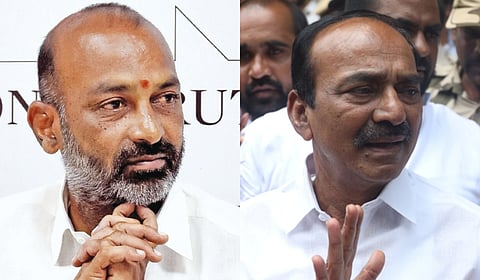 Home Affairs Bandi Sanjay Kumar and Malkajgiri MP Eatala Rajender