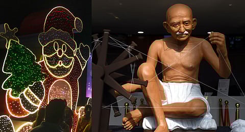 Stripped of its commercial wrappings, the Christmas spirit is profoundly Gandhian: to share, not to show; to serve, not to seek praise.