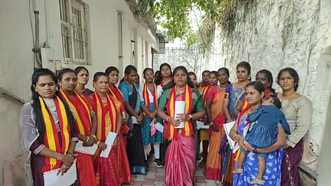 A screengrab from the two-minute video released by TVK.