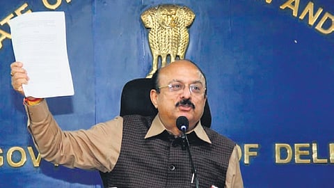 Delhi Education Minister Ashish Sood said the government decided to act against the "false information" being spread on the issue by Aam Aadmi Party national convenor Arvind Kejriwal.