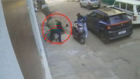 The accused went in search of her and attacked her outside her PG.