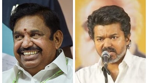 Former CM Edappadi K Palaniswami, Actor and TVK leader Vijay