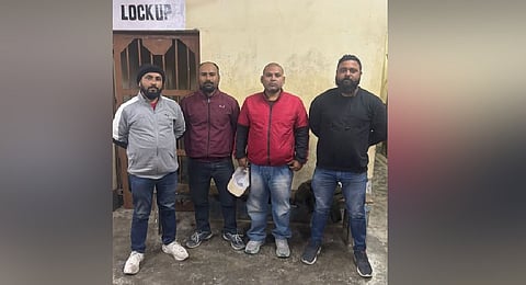 Nalbari police on Thursday arrested four persons, based on a written complaint lodged by Fr Baiju Sebastian, principal of St Mary’s English School, Panigaon, in Nalbari district.