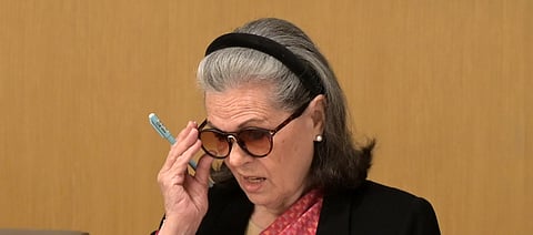 Congress leader Sonia Gandhi