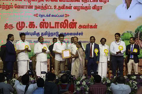 Chief Minister M K Stalin on Saturday inaugurated the exhibition stalls and seminar sessions at the two-day "Agricultural Exhibition and Seminar – 2025