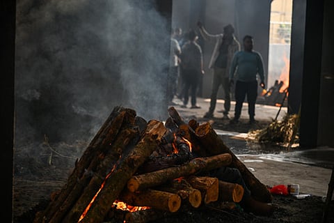 The encroachers stopped the family from proceeding with the funeral, leaving them with no option but to light the pyre at a road intersection. (Represenative image)