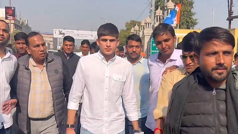 AICC General Secretary Sachin Pilot’s teenage son Aarav Pilot’s presence at an NSUI rally in Jaipur to “save the Aravallis”