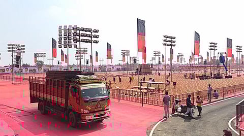 Preparations for the conference were in the final stages on Sunday.