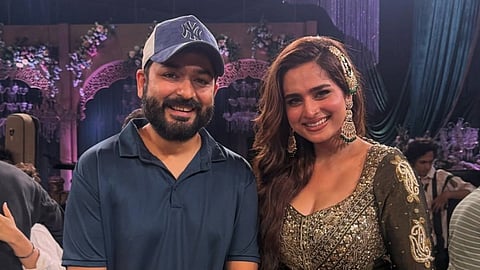 Actress Ayesha Khan with director Aditya Dhar