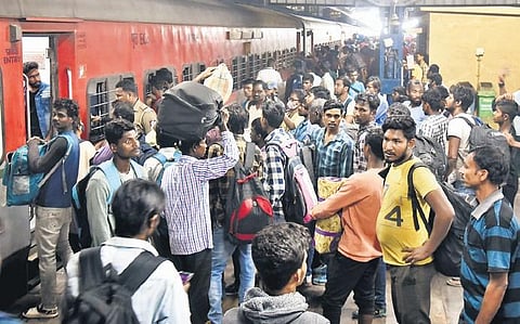 The minimum wage for construction work can exceed ₹1,000 a day. This explains why the Bilaspur Express arrives weekly in Kerala, crammed with aspirants from Chhattisgarh