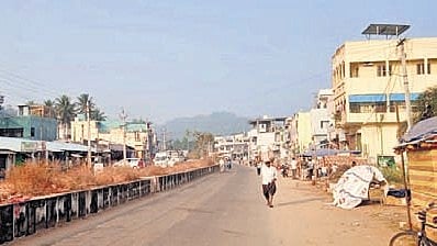 A view of Rampachodavaram, headquarters of the new Polavaram district