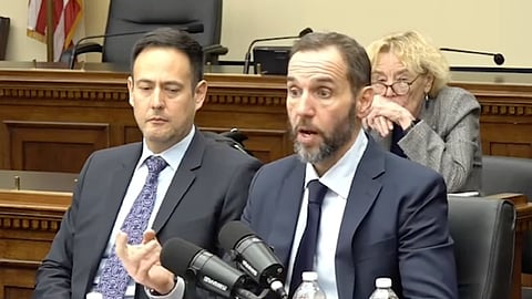 In this image from a video released by the House Judiciary Committee, former special counsel Jack Smith speaks during a deposition on Dec. 17, 2025, at the US Capitol in Washington.