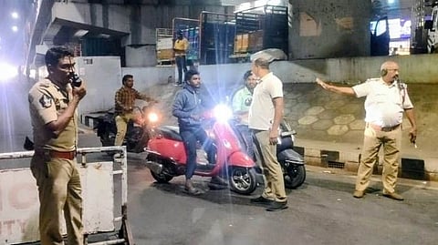 Around 99 cases of public alcohol consumption were booked.