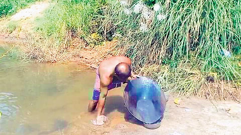 Illegal gold extraction in Chaliyar