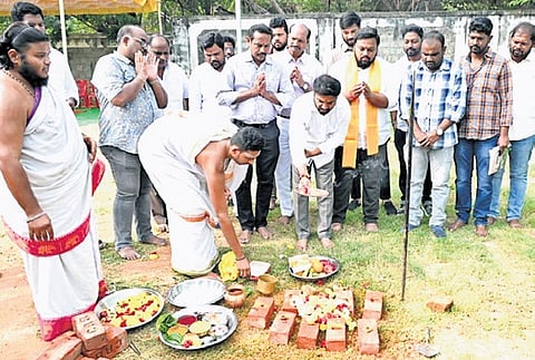 Sports Authority of Andhra Pradesh (SAAP) Chairman Animini Ravi Naidu on Friday laid the foundation stone for a multi-sports training academy at the Sri Srinivasa Sports Complex in Tirupati.