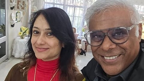 Veteran actor Ashish Vidyarthi and his wife Rupali Barua.