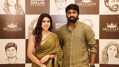 Pari Elavazhagan with Ramya Ranganathan at the film's pooja ceremony