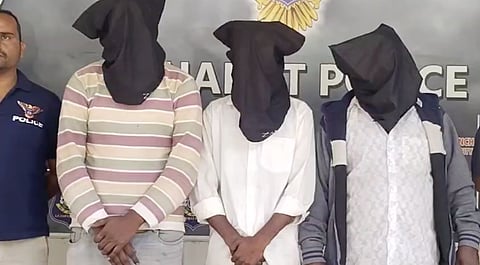 Crime Branch teams raided the Shankheshwar area and arrested all three accused Haresh Thakor, Naresh Thakor and Talaji Thakor.