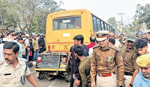 Auto-driver killed, 2 passengers injured after being hit by Ama Bus