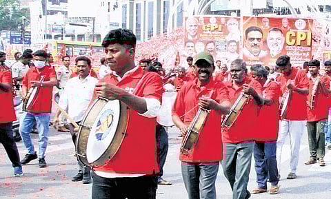 CPI centenary celebrations in Karimnagar