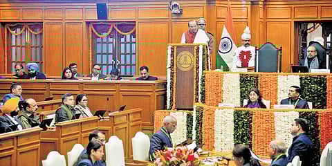L-G VK Saxena addresses the winter session of Delhi Assembly | Sayantan Ghosh