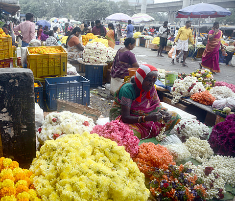 The flower power in Chennai during Margazhi