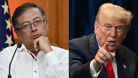 Colombian President Gustavo Petro and U.S. President Donald Trump
